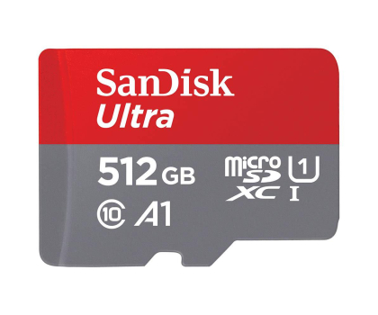 Karta pamięci Sandisk 512GB microSDXC Ultra 150MB/s A1 C10 UHS-I U1